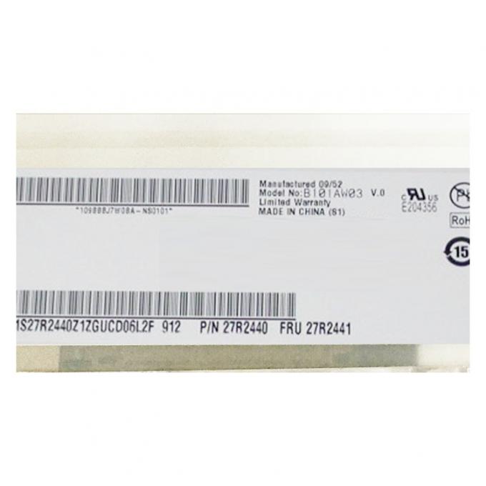 Borne de LVDS 40 remplacement d'écran de carnet de 10,1 pouces B101AW03V 0 avec 1024x600